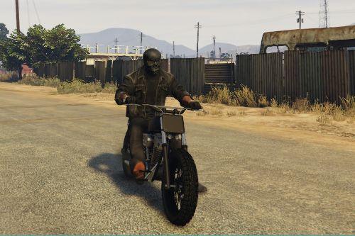 Dark skull face mask for Franklin